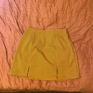 Plaid mini skirt